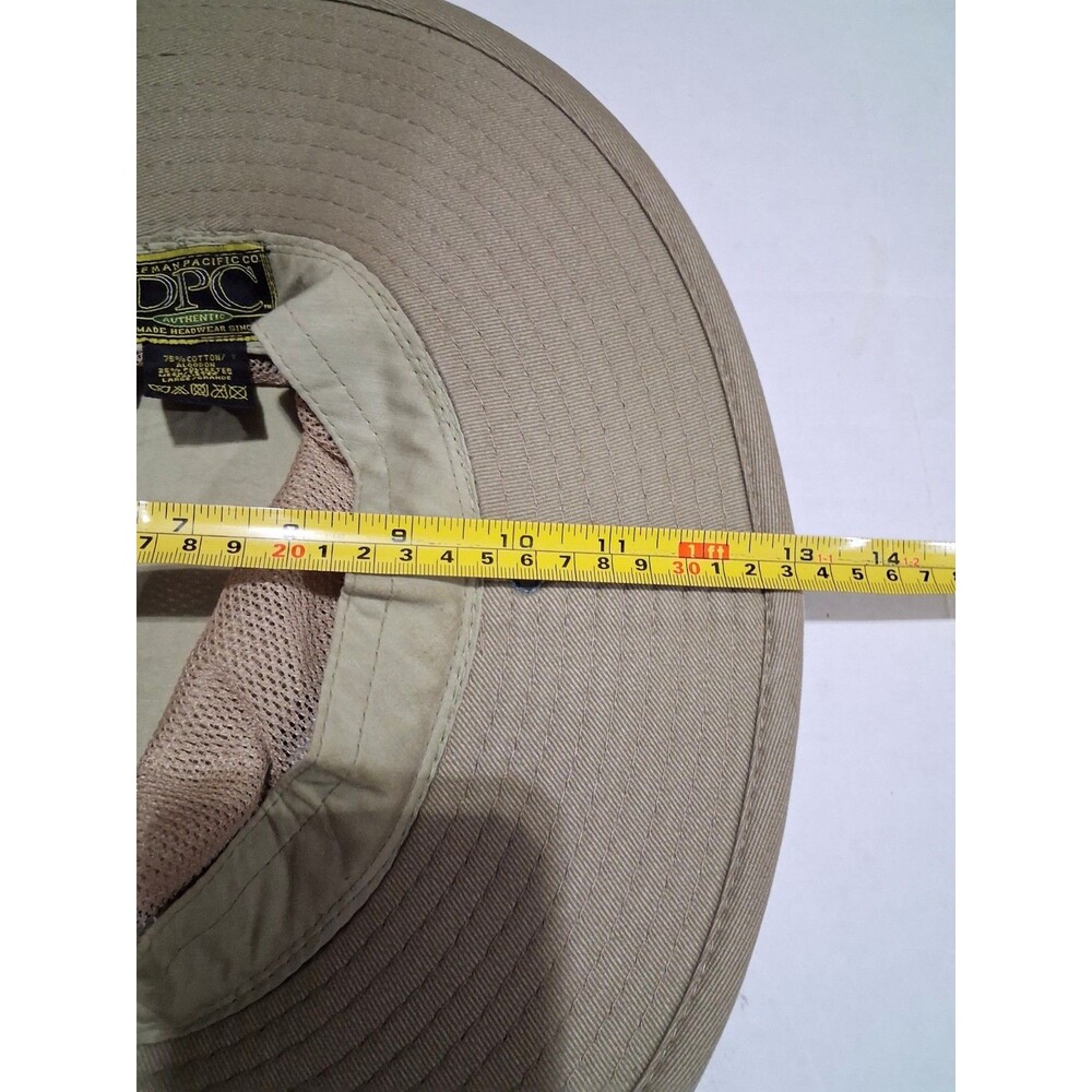 DPC Dorfman Pacific Co Hat Cotton Safari Khaki  Mesh Panel Large - Picture 8 of 8